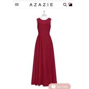 Azazie Burgundy bridesmaid dress